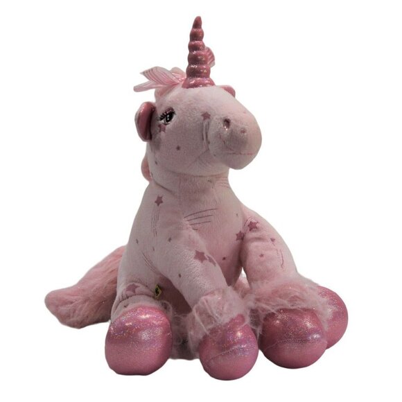 Build A Bear Shooting Stars Unicorn Pink Plush 15" - Picture 1 of 6